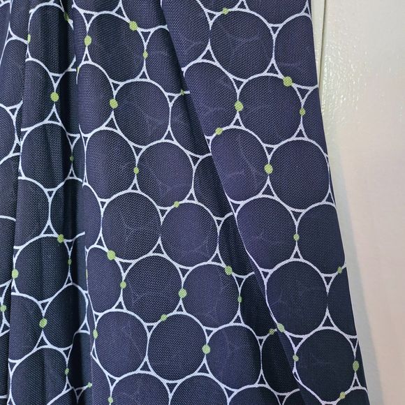 Navy Blue and Green Mesh Nylon Pullover Dress - size small - Picture 2 of 3